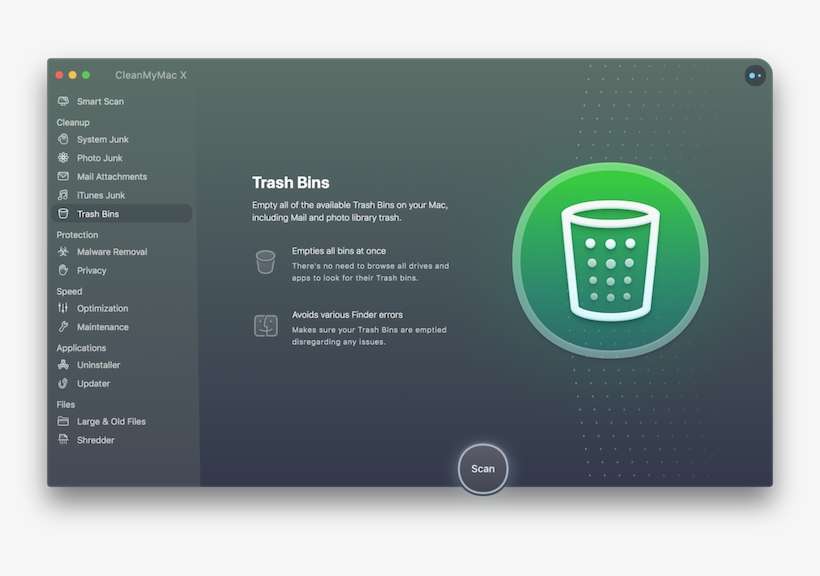 Find And Empty All Trash Folders Clean My Mac X PNG Image
