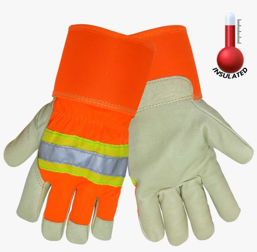 2900hv 3m Scotchlite Insulated High Visibility Leather - Global Glove 2900hv High Visibility Grain Pigskin Glove, transparent png download
