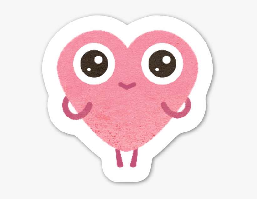 Heart Eyes Sticker - Sticker, transparent png download