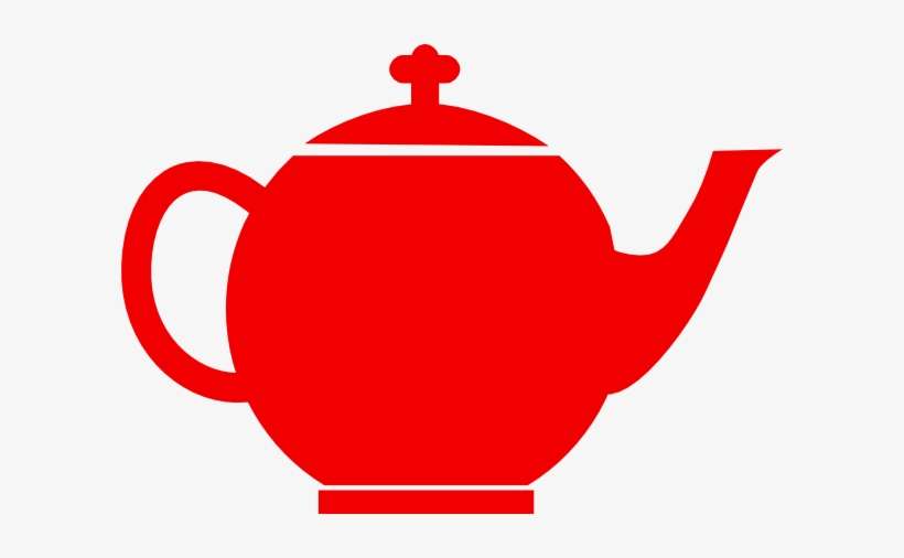 Red Jubilee Tea Pot Clip Art At Clker - Clip Art Tea Pot, transparent png download