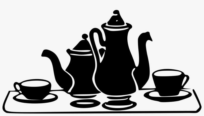 Tea Set Clipart Png - Coffee And Tea Pot Clipart, transparent png download