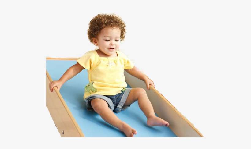 Gross Motor Center - Children On Slide Png, transparent png download