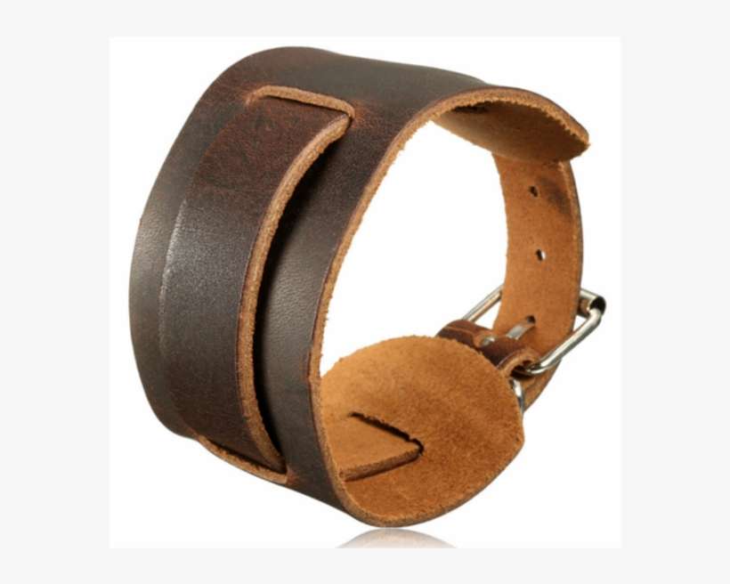 Punk Unisex Women Men Genuine Leather Bracelet Wristband - Png Bracelet For Men, transparent png download