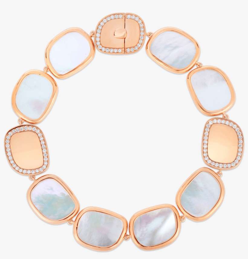 Roberto Coin Black Jade 18k Rose Gold Bracelet - Bracelet, transparent png download
