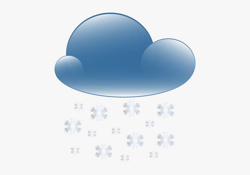 Graphic Free Library Cloud Weather Icon Png Clip Art - Snowy Clipart, transparent png download