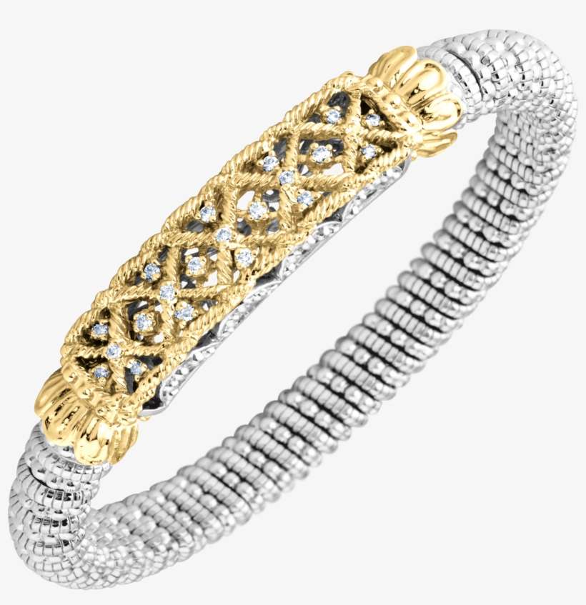 14kt Yellow Gold 8mm Diamond Bangle Bracelet Designed, transparent png download