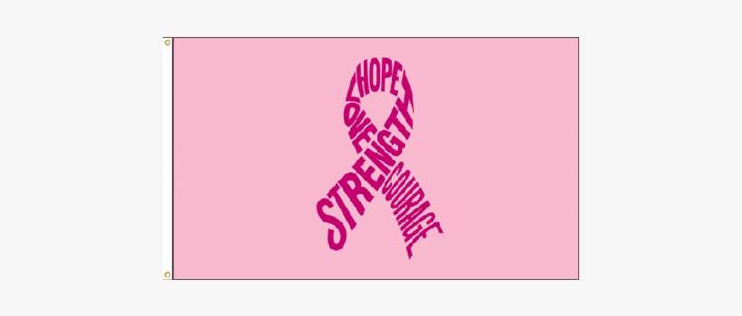 Strength, Breast Cancer Flag - Cancer Flag, transparent png download