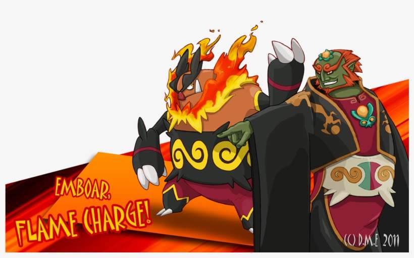 Flame" - Emboar Looks Like Ganon, transparent png download