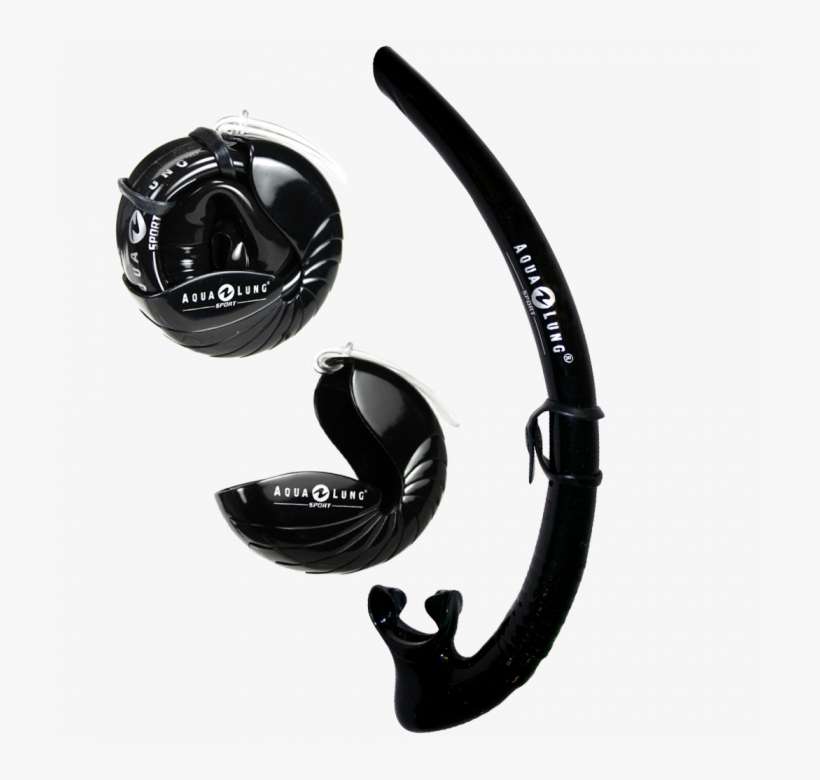 Aqua Lung Sport Nautilus Roll Up Snorkel (black), transparent png download