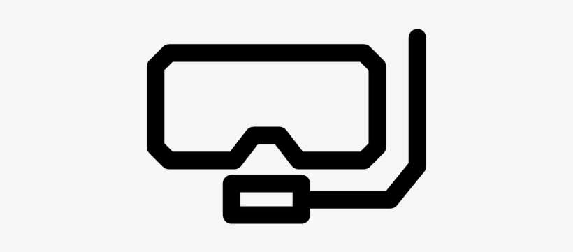 Goggle And Snorkel Vector - Sport Diving, transparent png download