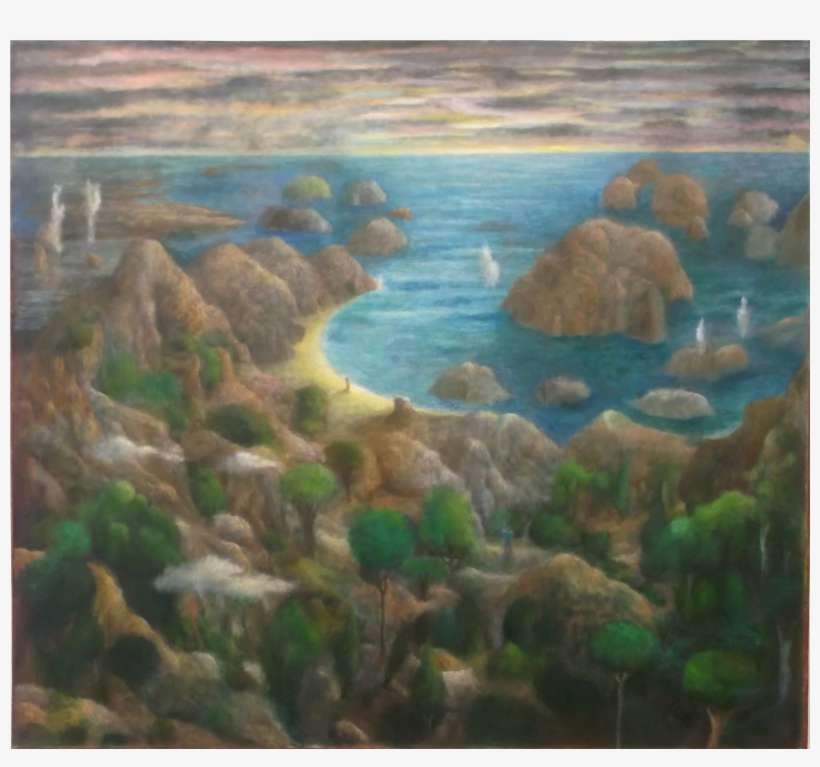 Zacros 160 X127 ''the Beach'' 125 X 114cm 2014 ” - Beach, transparent png download