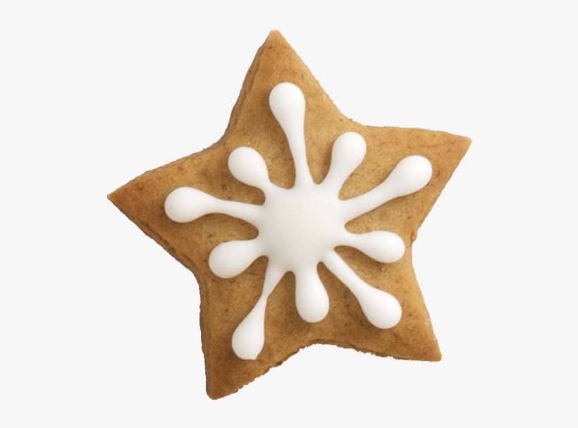 Cookie Star Star Cookie - Gingerbread Png, transparent png download