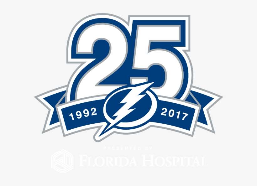 Florida Hospital Has Partnered With The Tampa Bay Lightning - Tampa Bay Lightning 25 Years, transparent png download