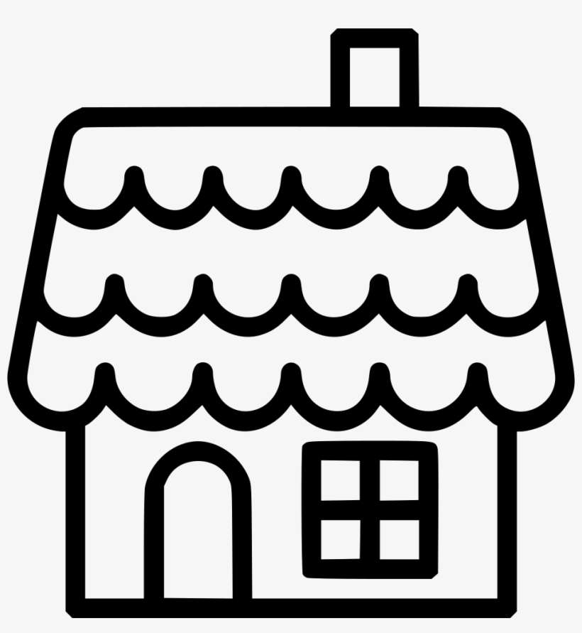 Gingerbread House Comments - Gingerbread House Icon, transparent png download