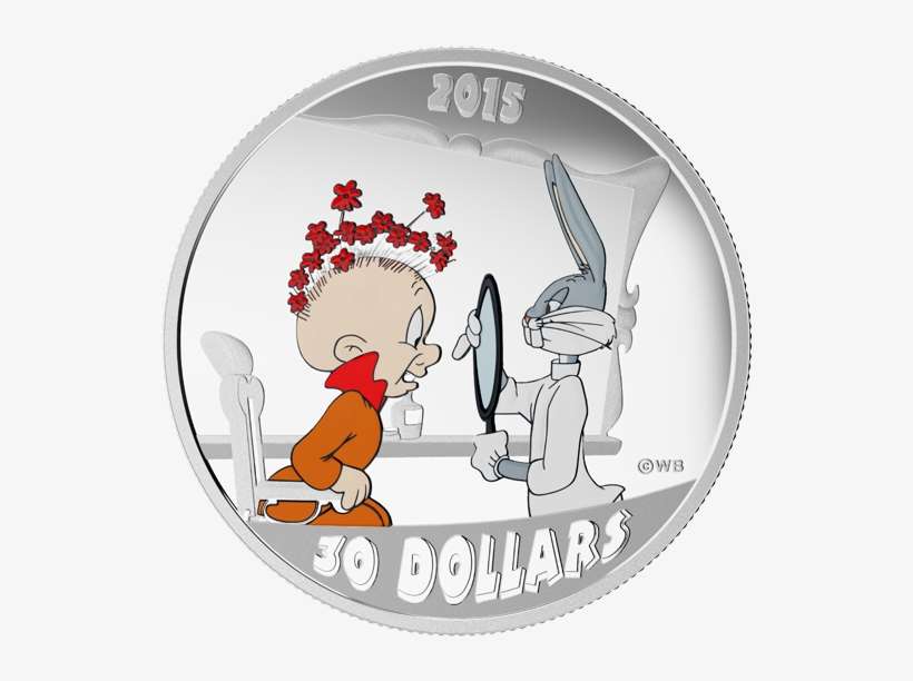 The Rabbit Of Seville - 2015 Fine Silver 30 Dollar Coin - Looney Tunes Classic, transparent png download
