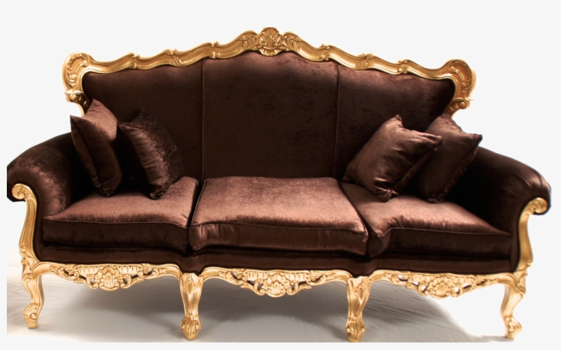 Velvet Sofa Png Clipart - Sofa Png, transparent png download