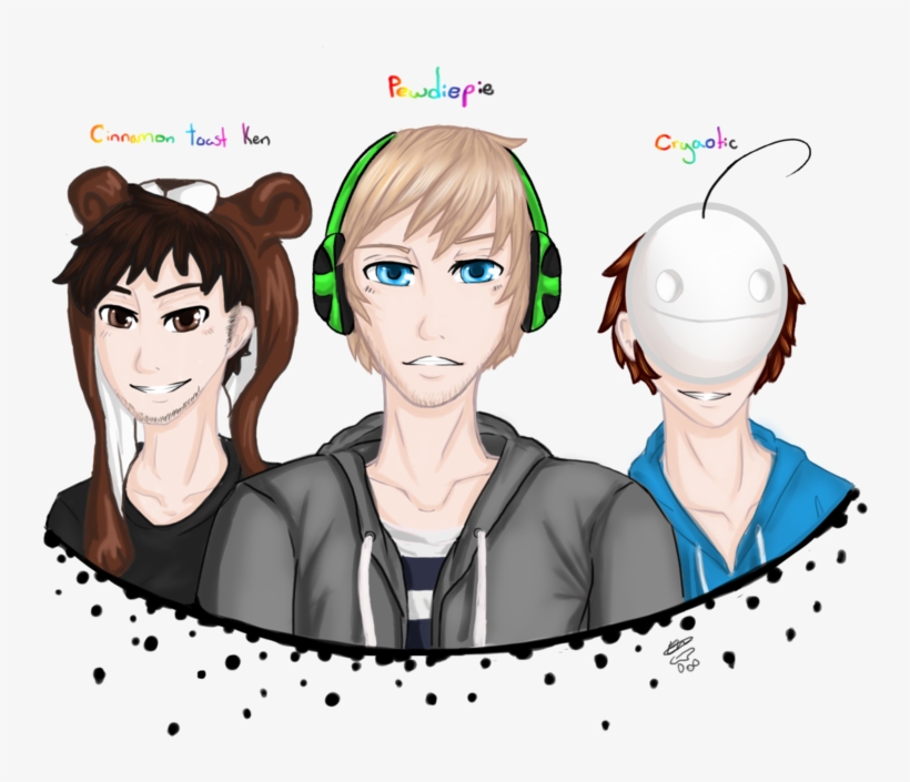 Clip Art Library Ken Pewdiepie And Cryaotic By Tip - Cryaotic Pewdiepie, transparent png download
