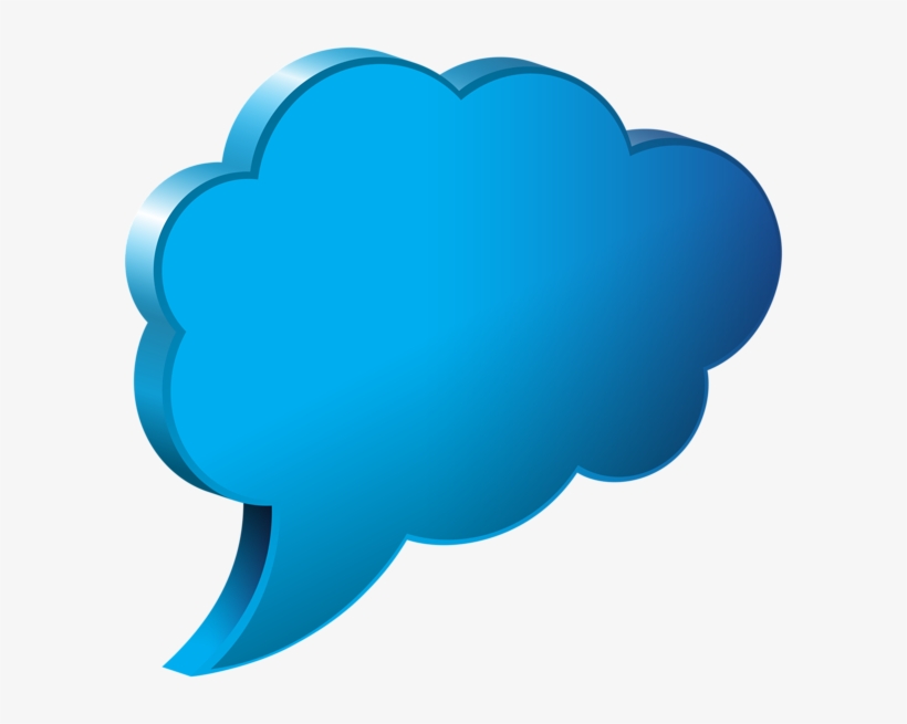 Speech Bubble Cloud Blue Transparent Png Image Gallery - Blue Speech Cloud Bubble, transparent png download