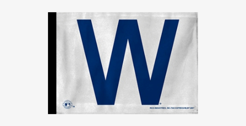 Chicago Cubs W Flag Png Jpg Freeuse Download - Mlb - Chicago Cubs W Car Flag, transparent png download