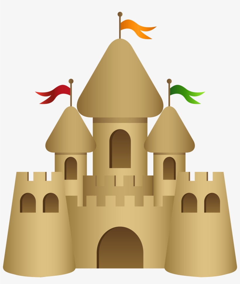 Clip Arts Related To - Sand Castle Clipart Png, transparent png download