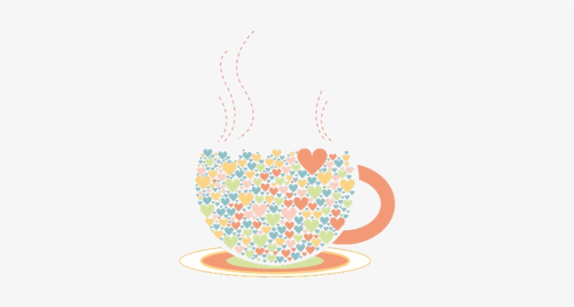 Cup Hearts Drawing - Coffe Cup Png, transparent png download