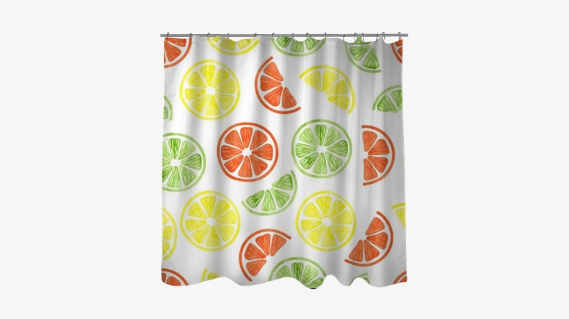 Watercolor Citrus Seamless Pattern - Lime, transparent png download