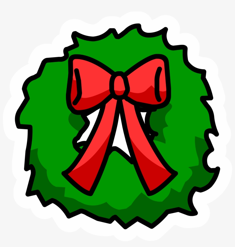 Wreath Pin - Png - Club Penguin Wreath Pin, transparent png download