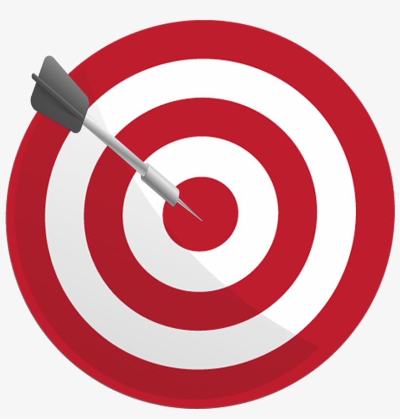 Dartboard With Arrow Png Transparent Image - Transparent Target Png, transparent png download