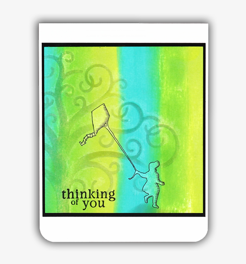 Ombre Reactive Ink Card By Understand Blue - Graphic Design, transparent png download