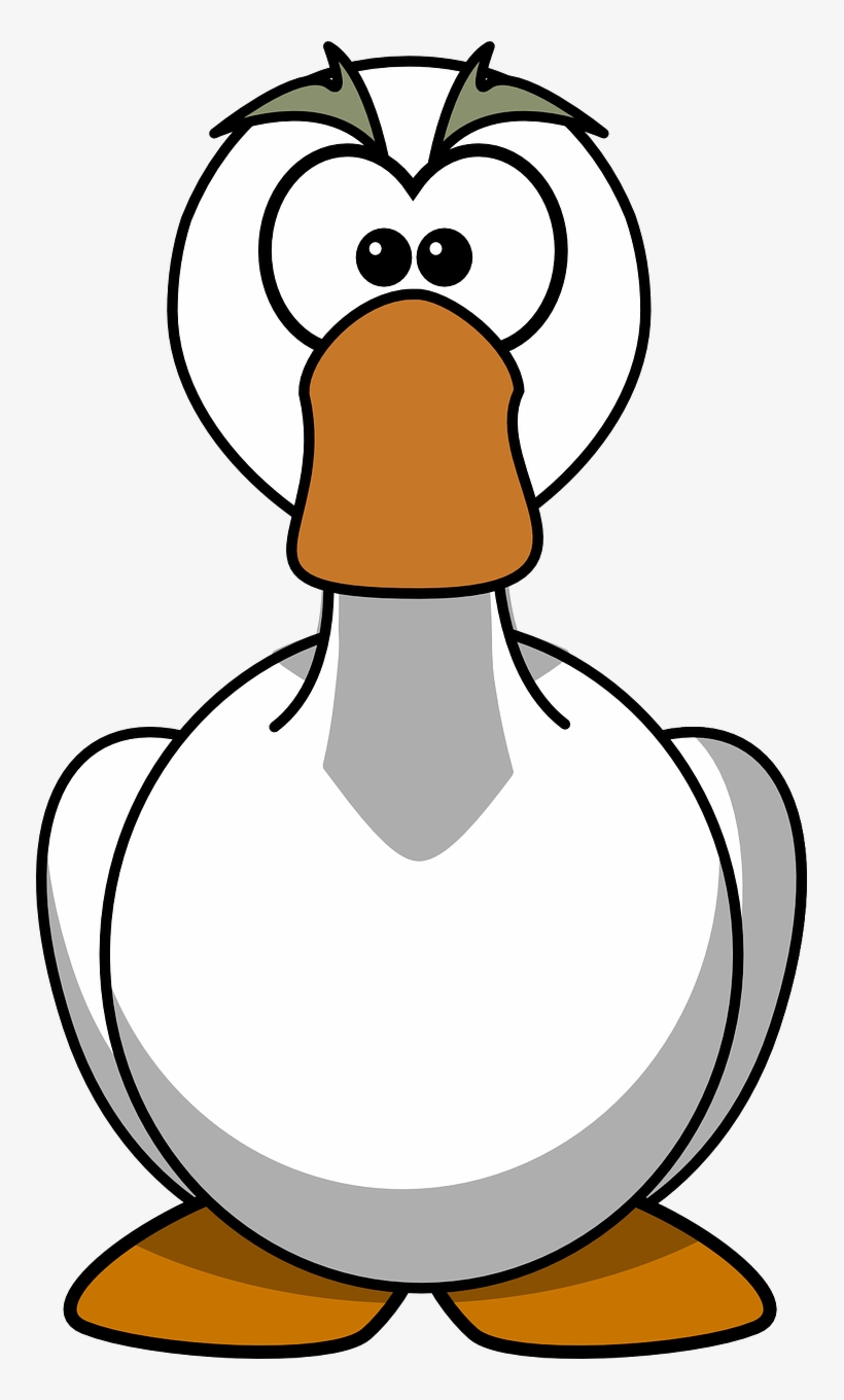 This Thanksgiving Remember The Cooking Thermometer - Cartoon Goose Clipart, transparent png download