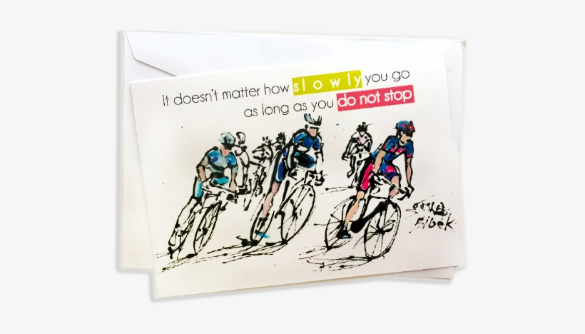 Cycling Life Cards - Determination, transparent png download