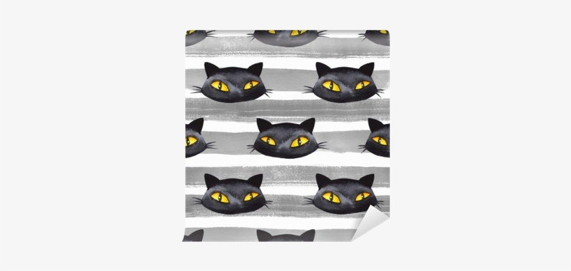 Simple Halloween Seamless Pattern - Watercolor Painting, transparent png download