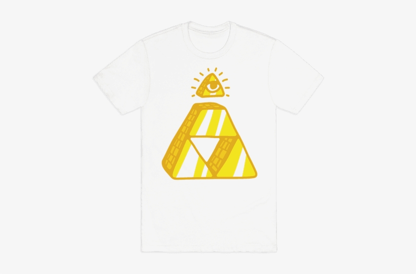 Illuminati Triforce Mens T-shirt - Illuminati Triforce, transparent png download