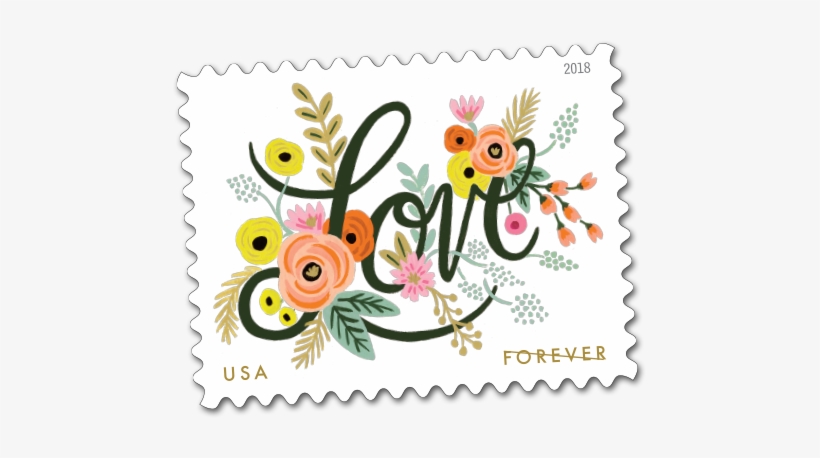 Photo Of The Love Flourishes Stamp - Love Stamps 2018, transparent png download