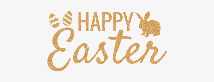 Happy - Glitter Happy Easter (purple Bunny) Beach Towel, transparent png download