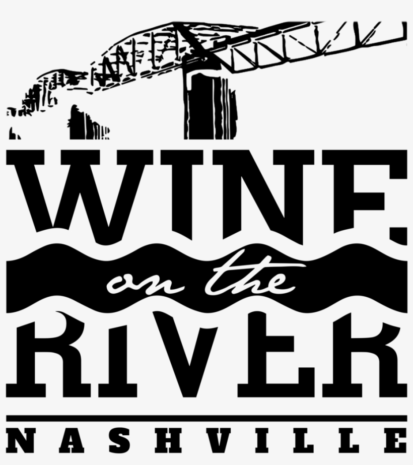Wine On The River Nashville Logo Black - Wine On The River Nashville, transparent png download