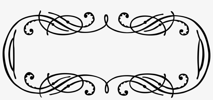 Lace Border Frame Png - Vintage Calligraphy Borders Png, transparent png download