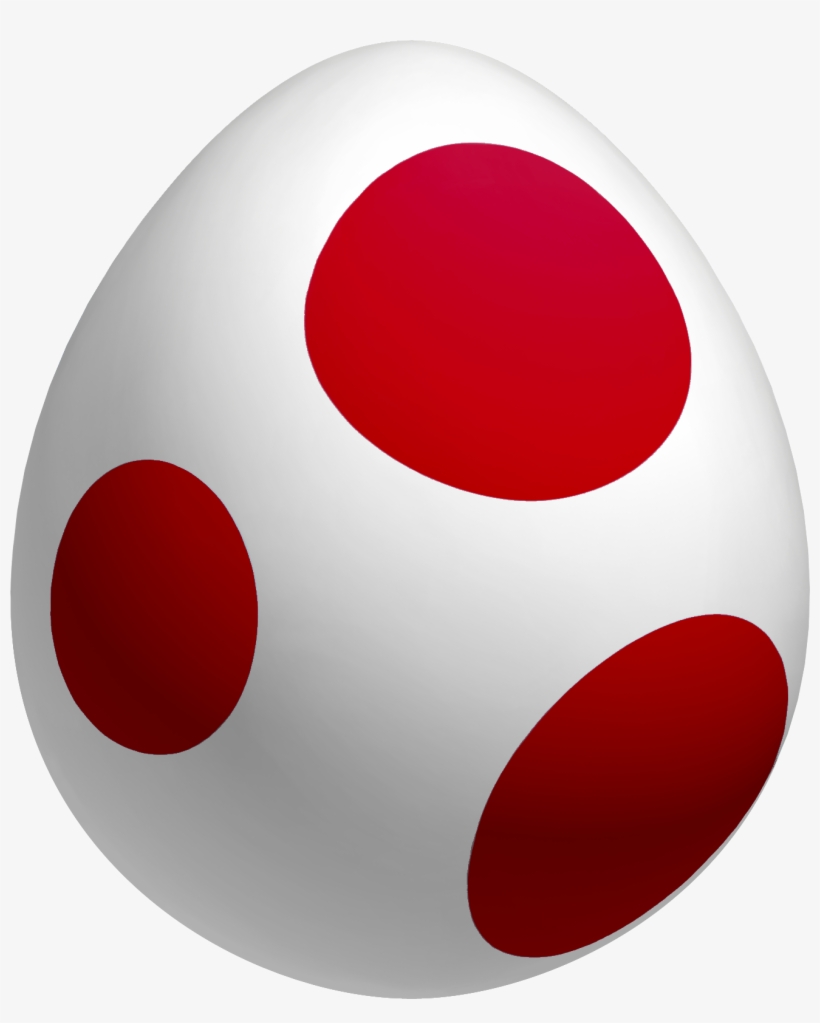 Maroon Yoshi Egg - Yoshi Egg Png, transparent png download