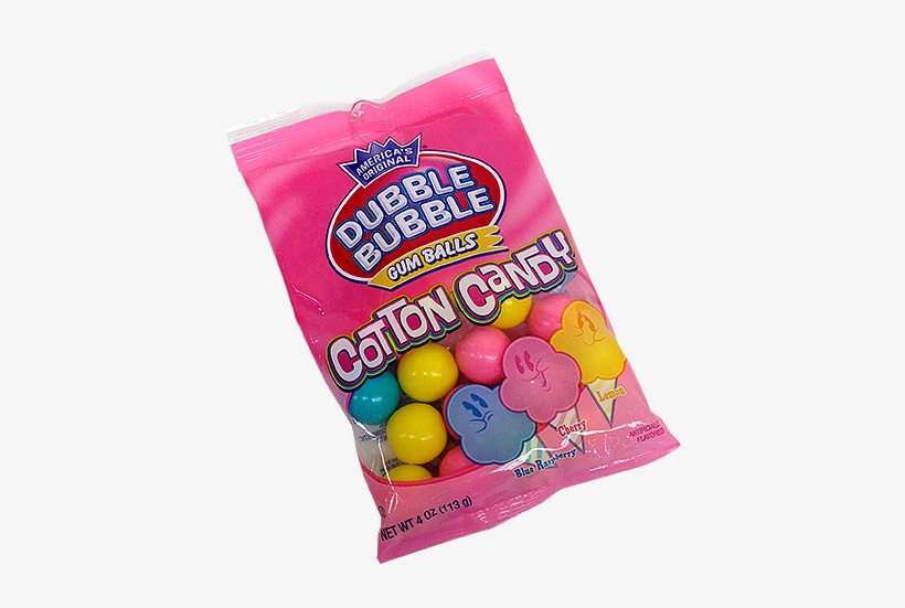 Dubble Bubble Cotton Candy Gumballs - Dubble Bubble Cotton Candy Gum 4oz Bags, transparent png download