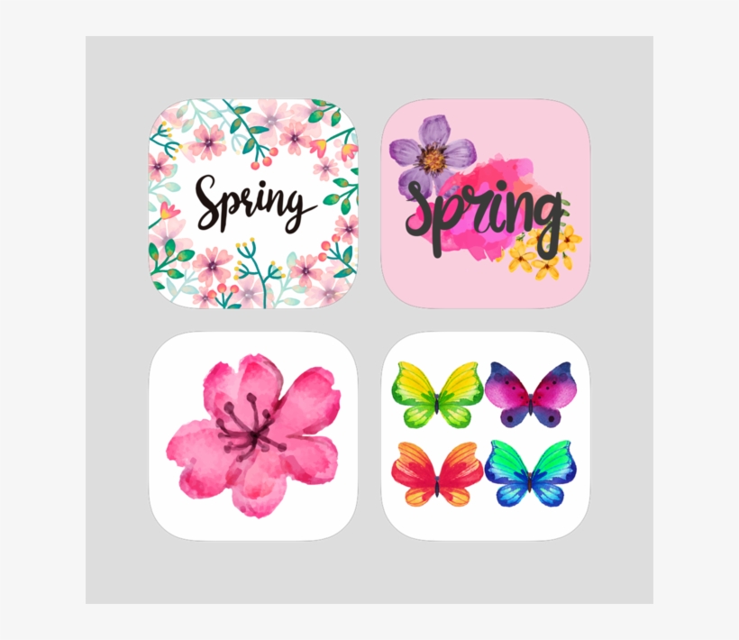 Watercolor Spring Pack On The App Store - Animated Cherry Blossom, transparent png download
