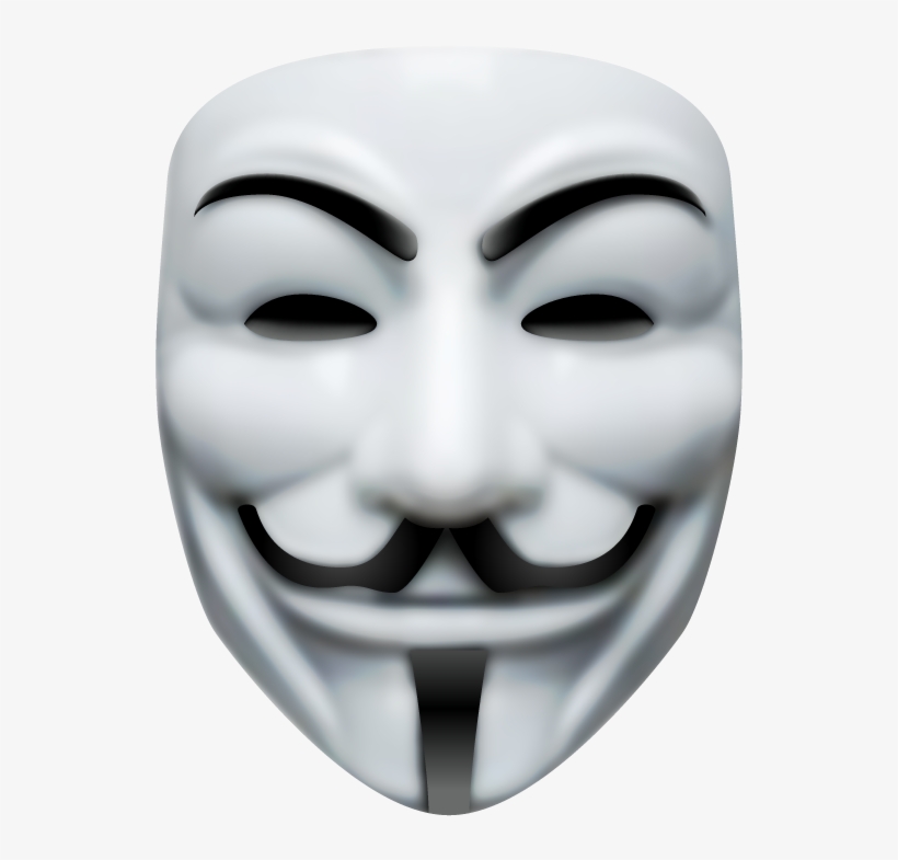 Anonymous Is A Loosely Associated International Network - Face Mask, transparent png download