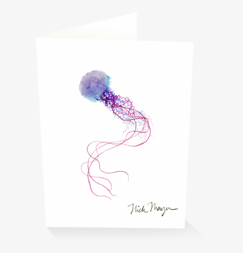 Purple Jellyfish - Sketch, transparent png download