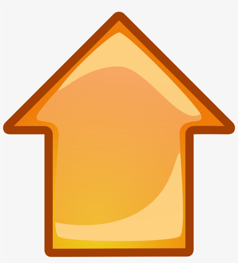 This Free Icons Png Design Of Arrow Orange Up, transparent png download