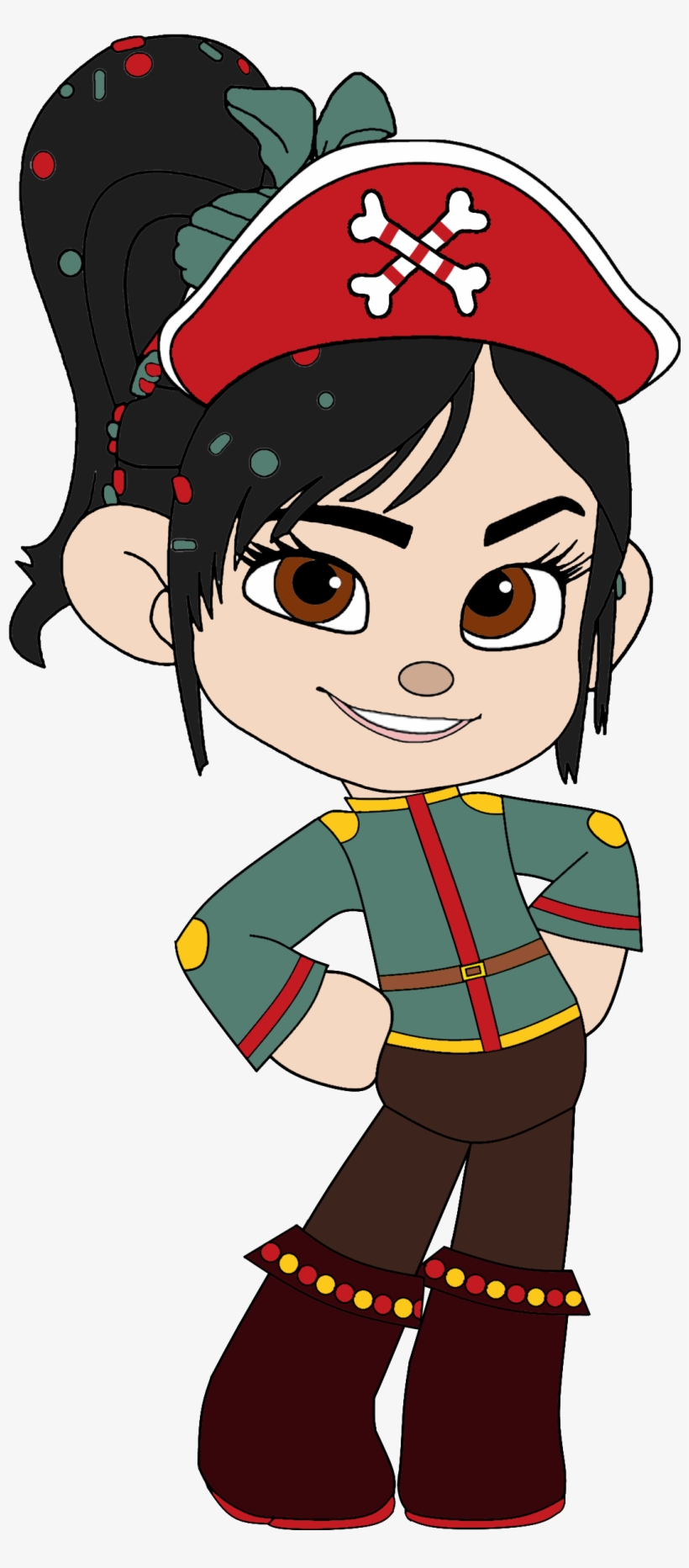 Vanellope As A Pirate Princess With Her Pirate Hat - Vanellope Von Schweetz Sonic, transparent png download