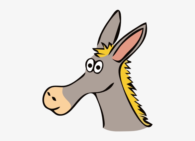 How To Set Use Cartoon Donkey Svg Vector, transparent png download