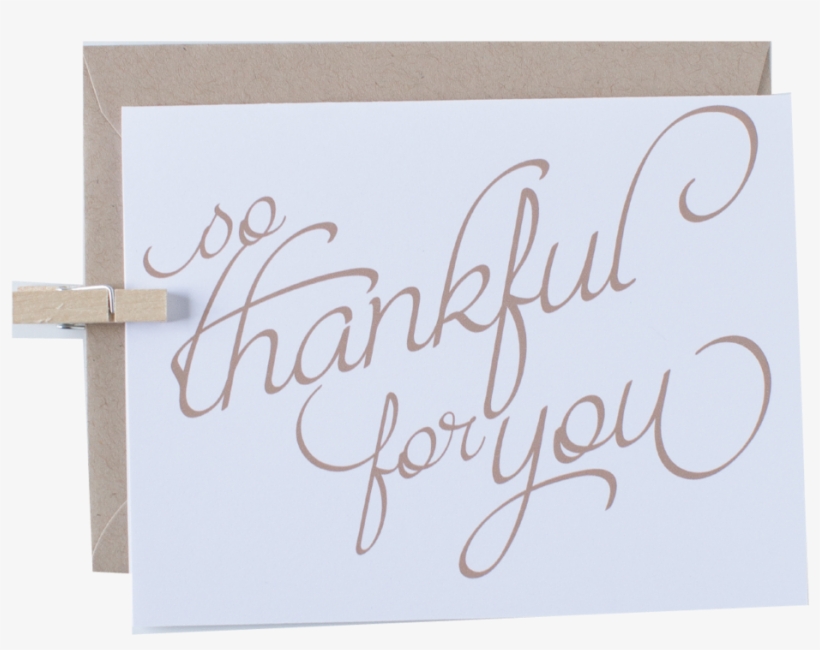 Happy Thanksgiving Greeting Card - Calligraphy, transparent png download