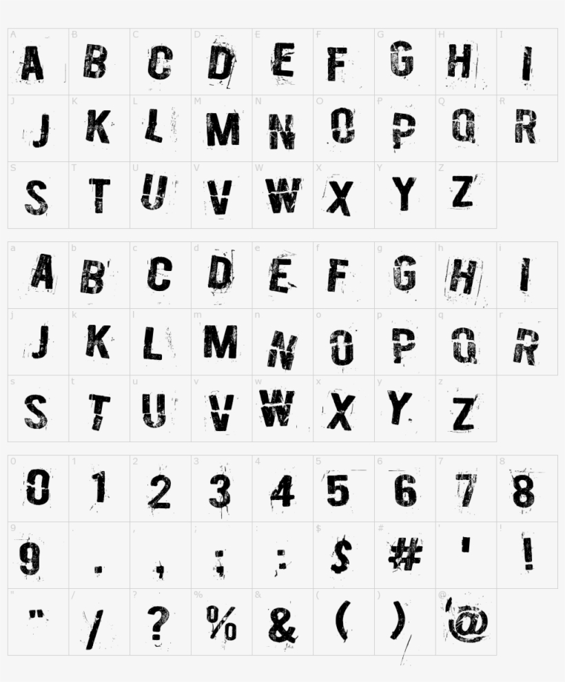 Font Characters - Slim Sans Serif, transparent png download