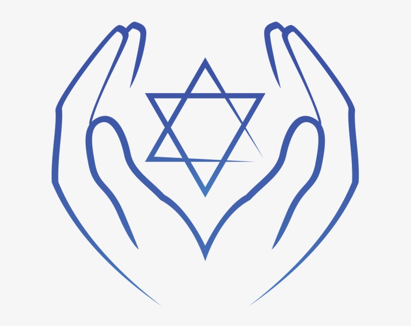 Hands Holding Star Of David - Emblem, transparent png download