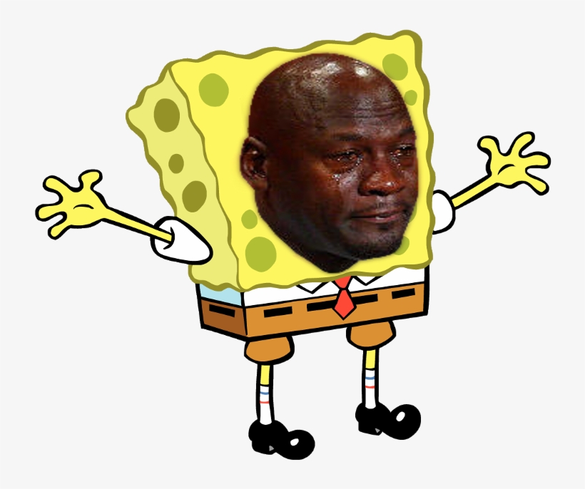 Michael Jordan Crying Spongebob, transparent png download