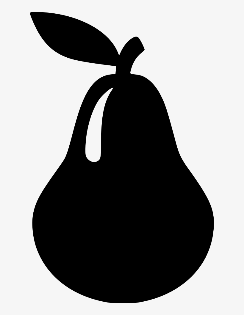 Png File Svg - Pear Black Png, transparent png download